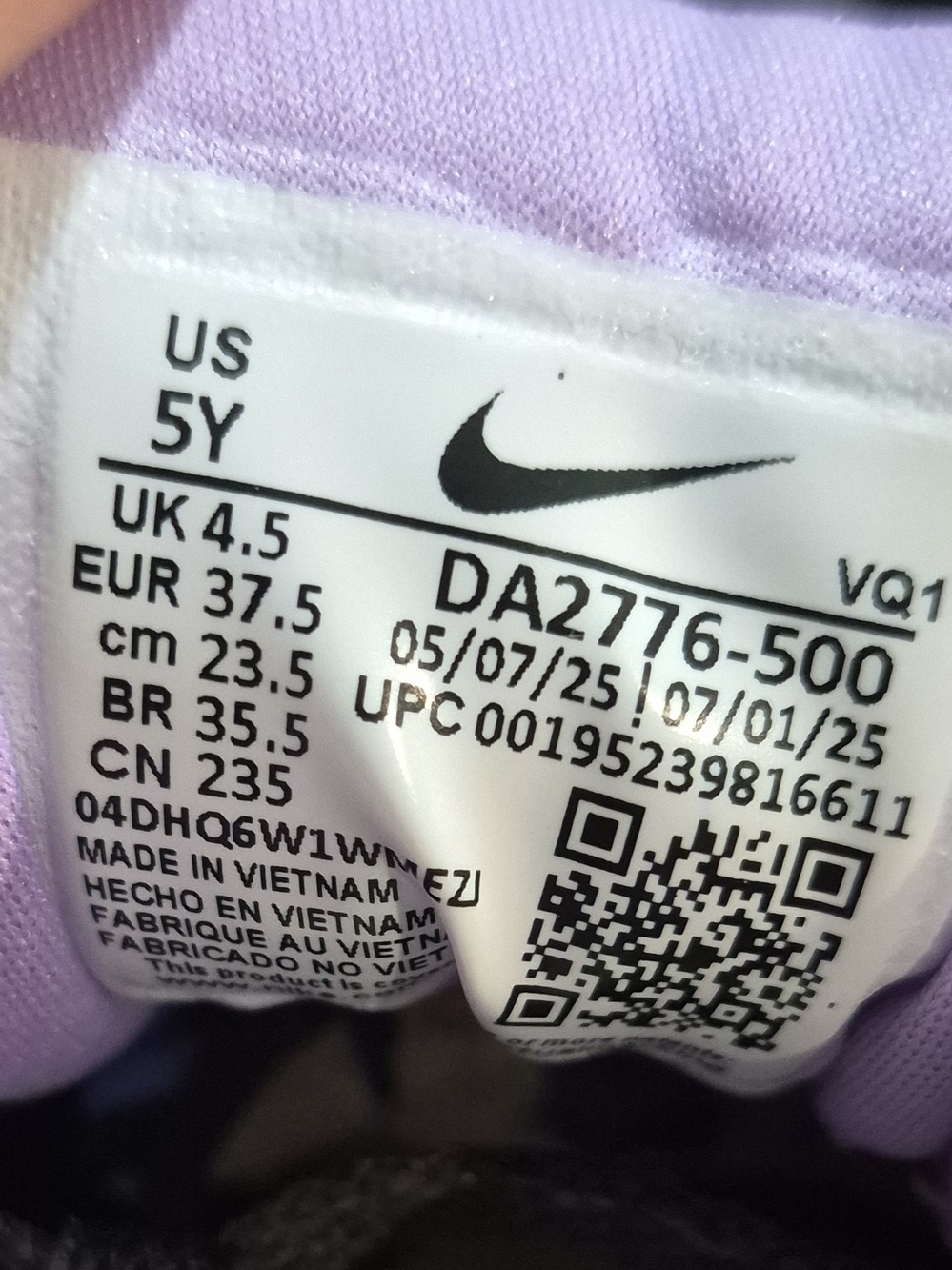 Nike Star Runner 3 GS 'Cave Purple' (2025) M5Y/W6.5 New W/OG Box - Picture 11 of 11